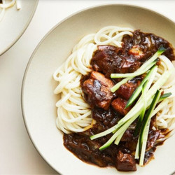 Jjajangmyeon (Black Bean Noodles)