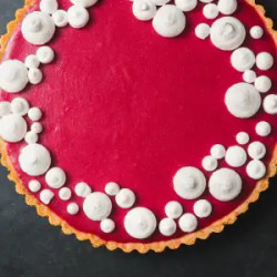 Cranberry Curd Tart With Almond Crust
