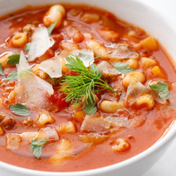 Pasta e Fagioli with Orange and Fennel