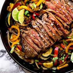 Whole30 Easy Steak Fajitas