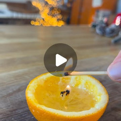 Diy Orange Candle