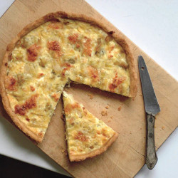 Belgian Leek Tart With Aged Goat Cheese (_flamiche Aux Poireaux_)