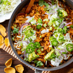Green Chile Rice Skillet