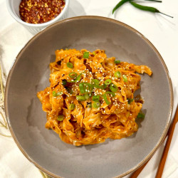 Spicy Gochujang Peanut Noodles