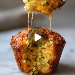 Cheesy Zucchini Muffins