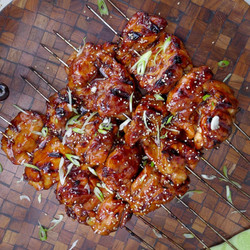 Sticky Chicken Thighs With Soy And Mirin