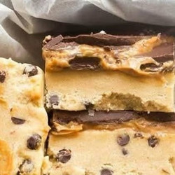 High Protein Caramel Cookie Dough Bars