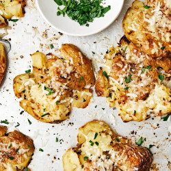 Smashed Potatoes (garlic Parmesan)