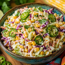 Jalapeno Corn Coleslaw : Bold And Flavorful