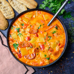Spanish Potato And Chorizo Soup