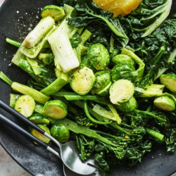 Adam Liaw's Lemon Pepper Greens