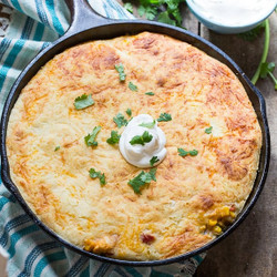 Mexican Chicken Cornbread Casserole