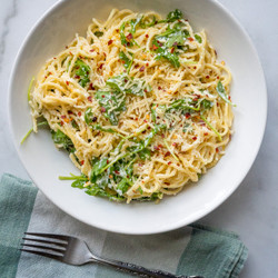 Quick Lemon Ricotta Spaghetti