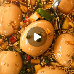 Korean Marinated Eggs Or Mayak Eggs