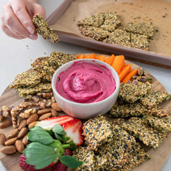 Homemade Healthy Pumpkin Seed Crackers