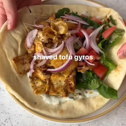 Shaved Tofu Gyros
