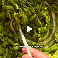 Cremige Grüne Protein Pasta