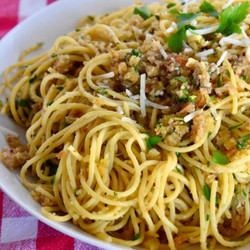 Anchovy Breadcrumb Pasta