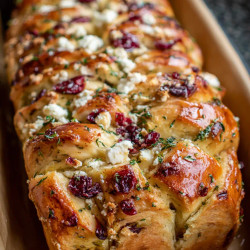 Cranberry Feta Sourdough Pull-apart Bread