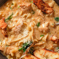 Creamy Alfredo Lasagna Soup
