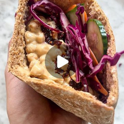 Chickpea Satay Pittas