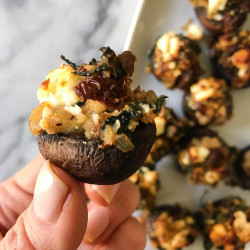 Mediterranean Stuffed Mushrooms