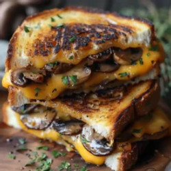 Garlic Mushroom Grilled Cheese