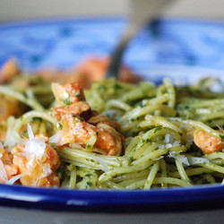 Pesto Pasta With Tandoori Chicken