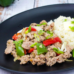 Italian Ground Turkey With Peppers