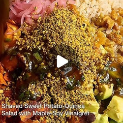 Shaved Sweet Potato-quinoa Salad With Maple-soy Vinaigrette