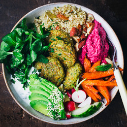 Green Pea Falafel Bowl