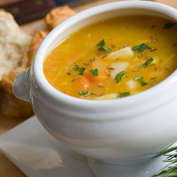Simple Soup With Carrots, Parsnips, And Scallions