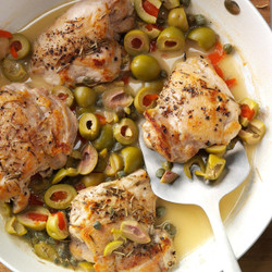 Skillet Chicken With Olives