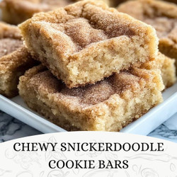 Chewy Snickerdoodle Cookie Bars