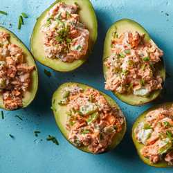 Salmon-stuffed Avocados