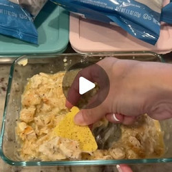 High Protein Cheesy Garlic Bread Chicken Dip