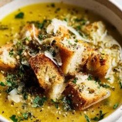 Czech Garlic Soup - Česnečka