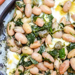 Borlotti Beans With Mozzarella