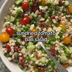 Sundried Tomato Pearl Couscous Salad