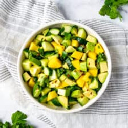 Cucumber Mango Salad With Avocado