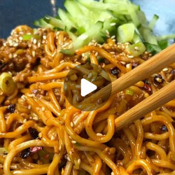 10 Minute Spicy Pork Noodles