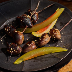 Yakitori-style Duck Hearts