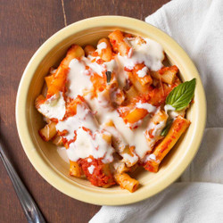 Baked Ziti With Two Mozzarellas And Parmesan Cream Sauce Recipe