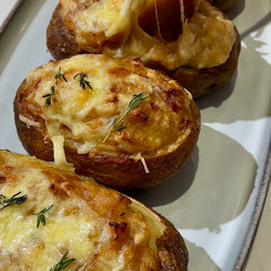 French Onion Twice Baked Potatoes
