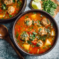 Authentic Albondigas Soup (mexican Meatball Soup)