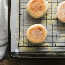 Super Soft Sourdough English Muffins {overnight}