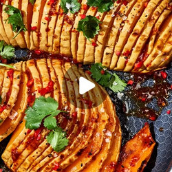 Spicy Herby Hasselback Butternut Squash