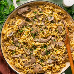 Greek Yogurt Beef Stroganoff
