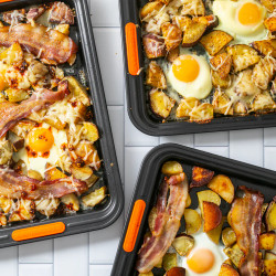 Bacon, Egg, &amp; Cheese Breakfast Potatoes With Momofuku Chili Crunch