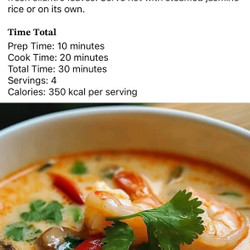 Thai Coconut Soup (Tom Kha)